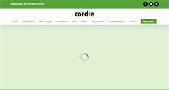 Desktop Screenshot of cordie.co.uk